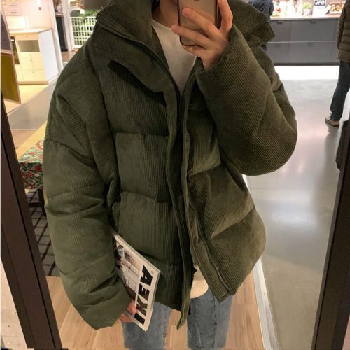 kami no1205 corduroy puffer jacket 512870