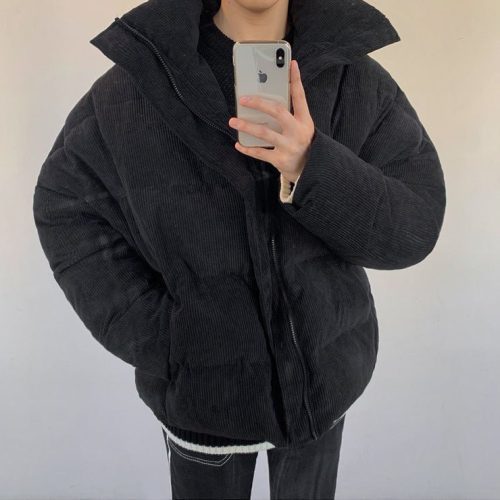 kami no1205 corduroy puffer jacket 747962